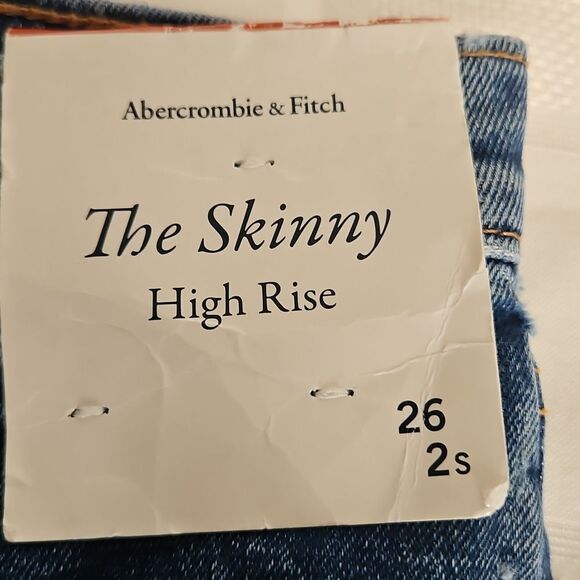Women's Blue High-Rise Skinny  Jeans - Picture 5 of 16